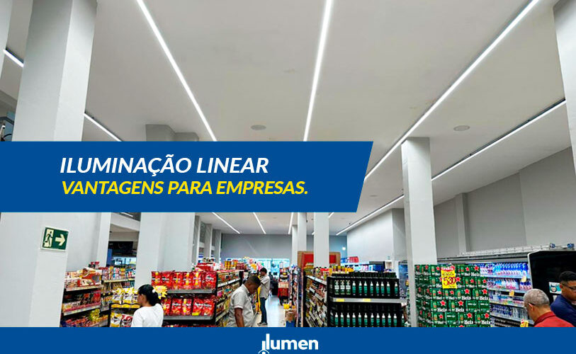 iluminação linear com perfil led para empresas