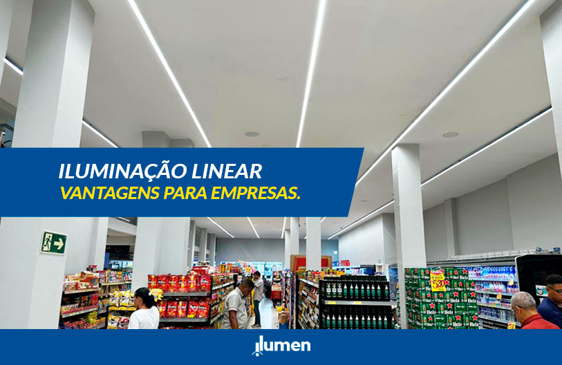iluminação linear com perfil led para empresas