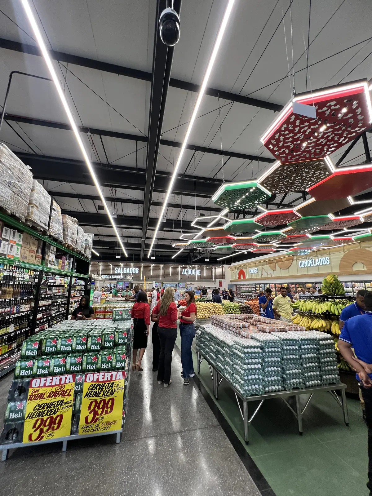 Solução de iluminação Ilumen para supermercados